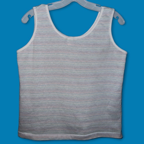 EVC Center Square American Vintage Rainbow Dots Tank Top, Size Women’s Large - Picture 2 of 6